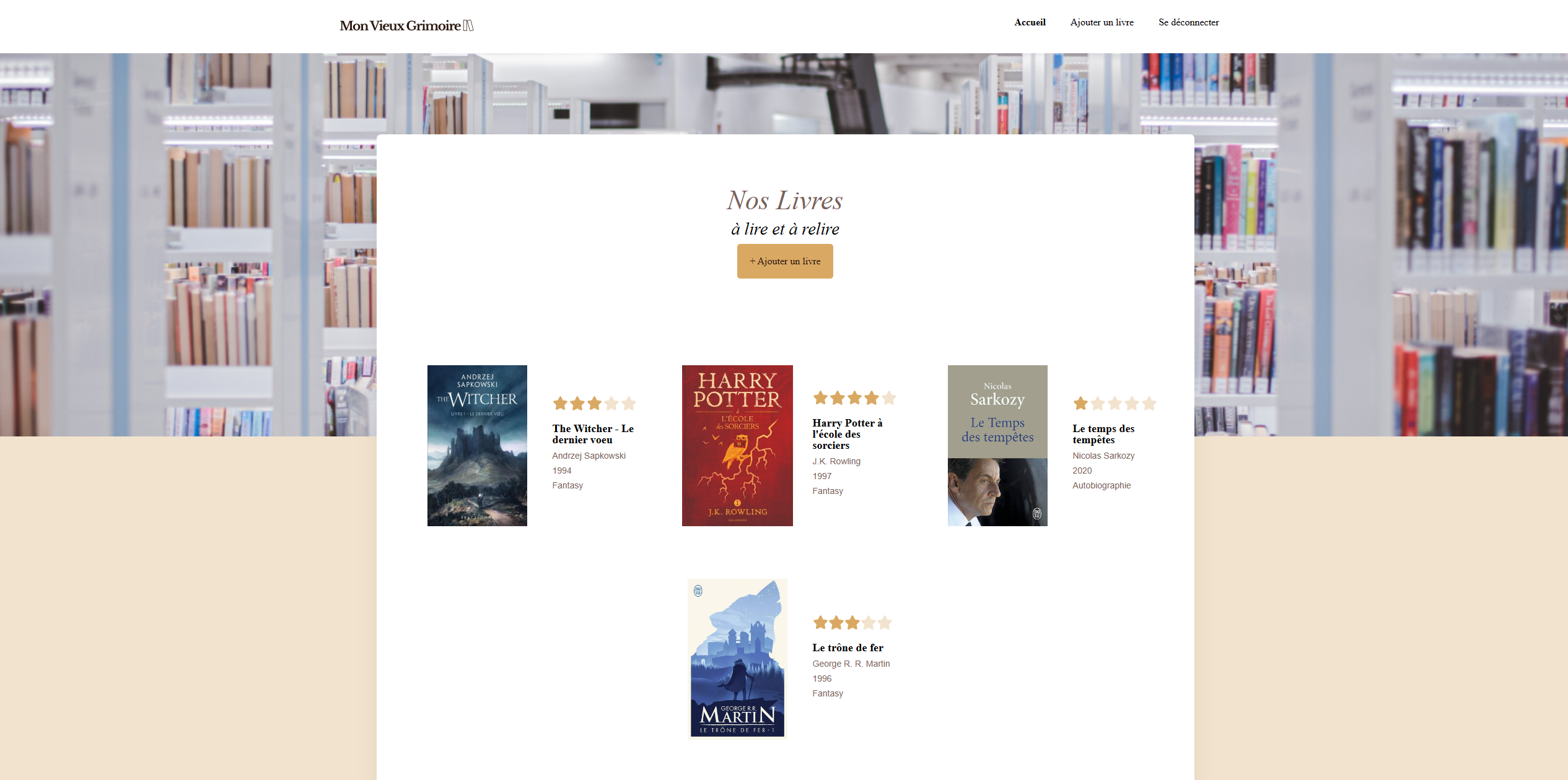 Développez le back-end d'un site de notation de livres