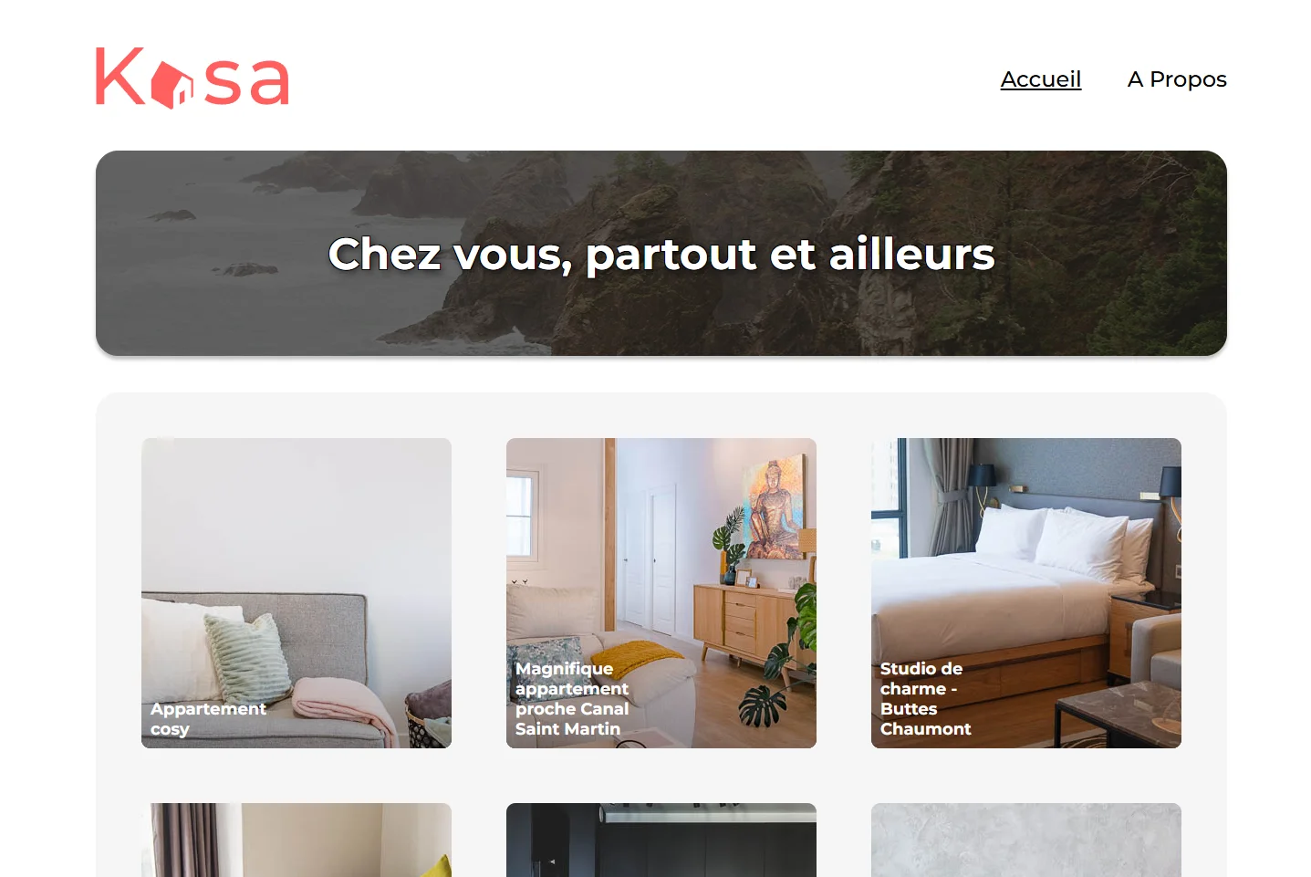 Aperçu du projet Kasa